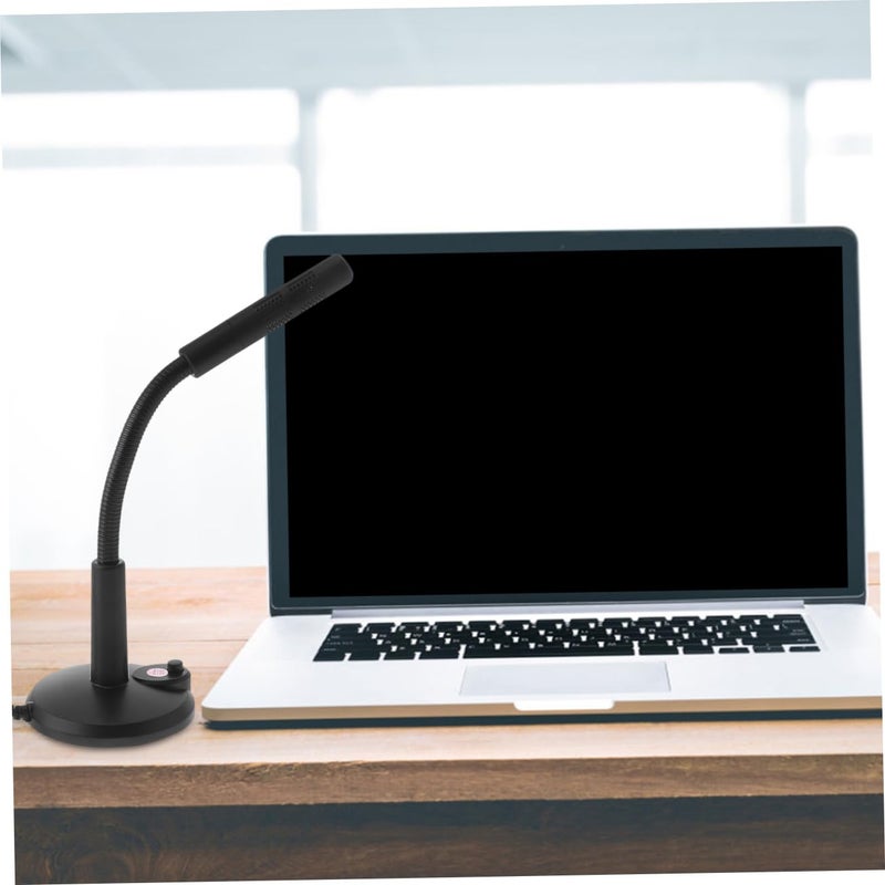 Plug And Play 3 5mm Black Plastic Desktop Microphone For Voice Chat Recording Gaming - Image 5