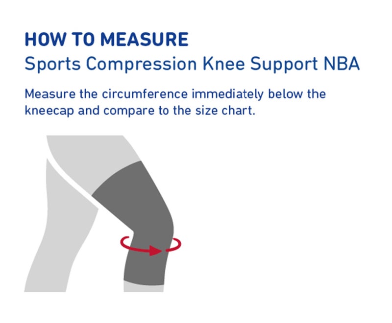 Bauerfeind Sports Compression Knee Support NBA - Lightweight Design with Gripping Zones for Basketball Knee Pain Relief & Performance with Team Designs (Black, M) - Image 3