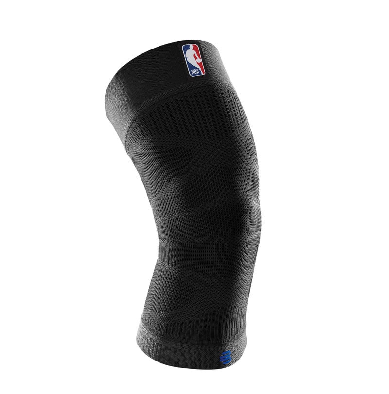Bauerfeind Sports Compression Knee Support NBA - Lightweight Design with Gripping Zones for Basketball Knee Pain Relief & Performance with Team Designs (Black, M) - Image 1