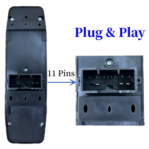 MOJTBE Power Window Master Switch Compatible with Jeep Grand Cherokee 2011 2012 2013 Dodge Durango 2011-2013 Replace OE# 68030823AE 68030823AB 68030823AC 68030823AD Front Left Driver Side - Image 2
