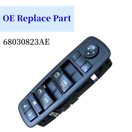 MOJTBE Power Window Master Switch Compatible with Jeep Grand Cherokee 2011 2012 2013 Dodge Durango 2011-2013 Replace OE# 68030823AE 68030823AB 68030823AC 68030823AD Front Left Driver Side - Image 5