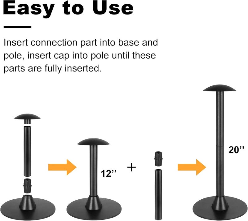 TBTeek Grill Griddle Cover Support Pole for Outdoor Small BBQ Gas Grill Covers, Prevent Water Pooling and Collecting Debris, Fits All inch Blackstone Weber Char-Broil Grill Covers - Image 3
