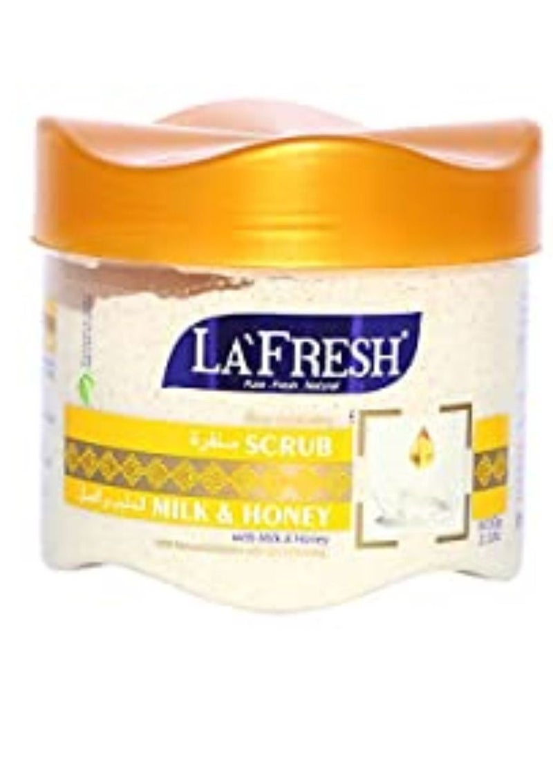 LAFRESH Deep Scrub for the face with milk and honey 610g 