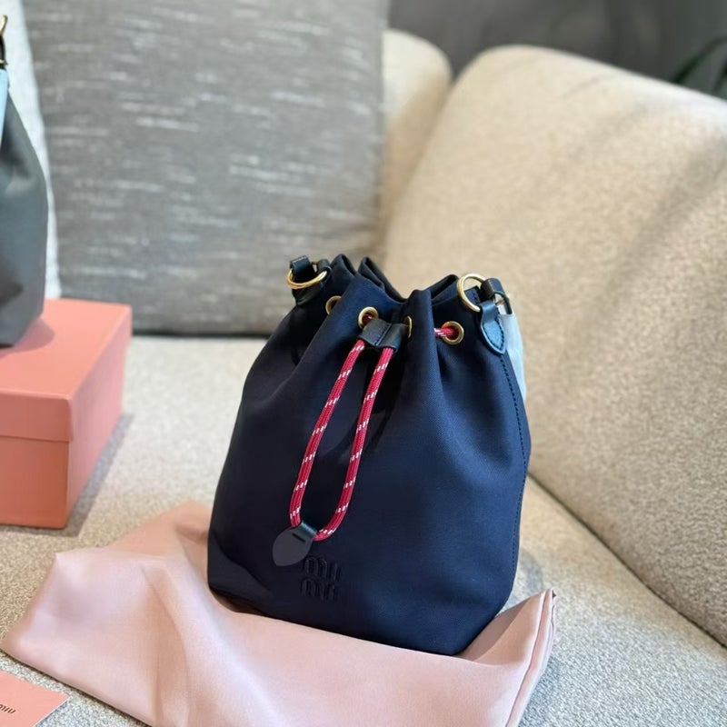 Retro Simple Bucket Bag Handbag Women'S Shoulder Small Bag Armpit Bag Women'S Bag Canvas Bag - Image 1