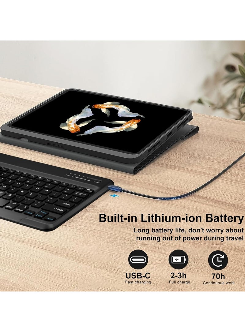 TIGER 2022 Samsung Galaxy Tab S9 Ultra / S8 Ultra Keyboard Protective Case – 14.6-inch, Slim Smart Cover with S Pen Holder, Multi-Use Bluetooth Keyboard for Galaxy Tab S9 Ultra (Black) - Image 5