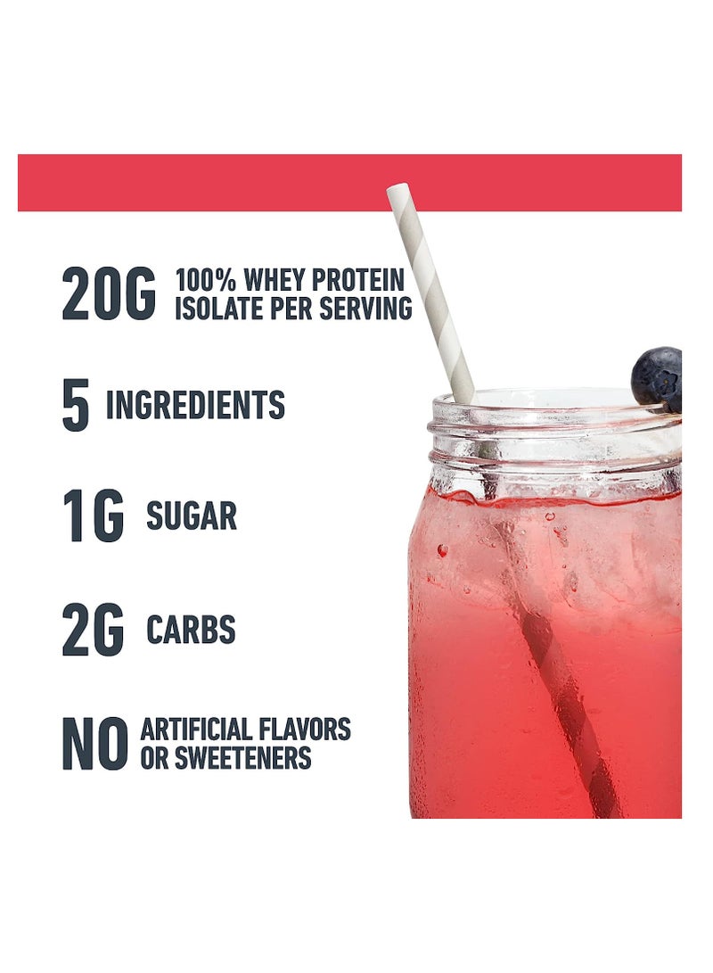 آيزوبيور مسحوق بروتين Isopure Infusions بنكهة التوت المختلط 16 حصة 400 جم - Image 4