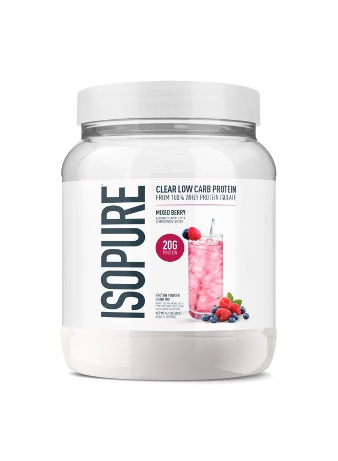 آيزوبيور مسحوق بروتين Isopure Infusions بنكهة التوت المختلط 16 حصة 400 جم - Image 1
