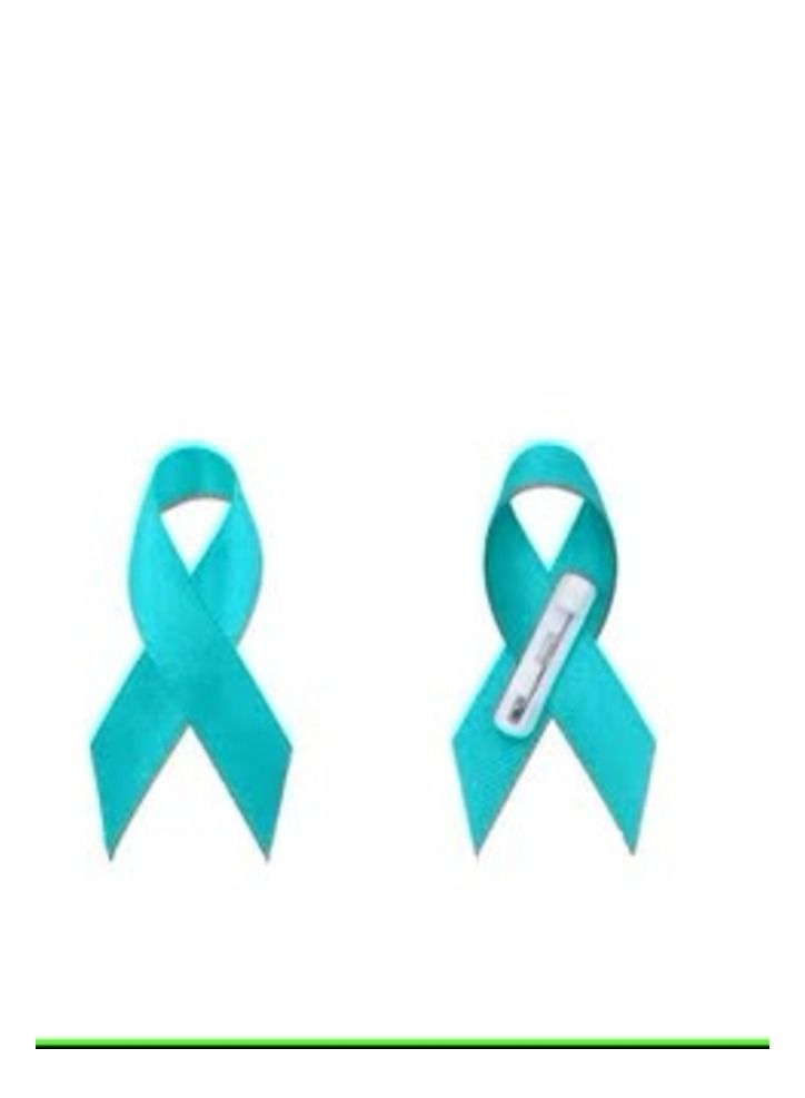 MIRFA Cancer Awareness Ribbons with Pins (Pack of 2) 