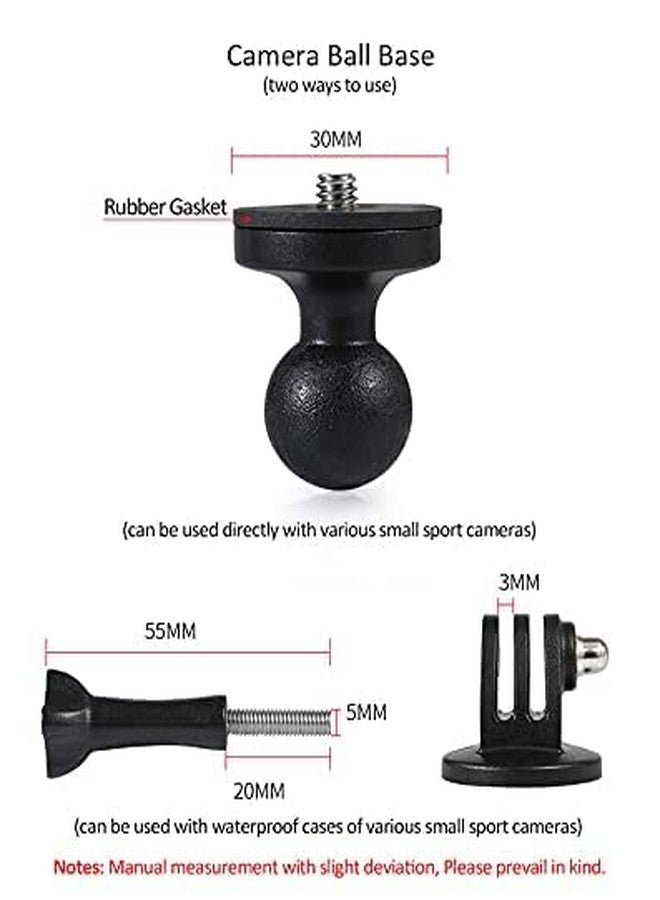 Yellowfin Action Camera Aluminium Alloy Holder Compatible With Gopro Bike Mount With Two 360° Rotational Angle For Bike Motorcycle And Bicycle (Handlebar Attachment) - Image 5