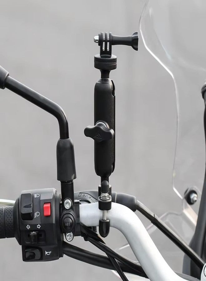 Yellowfin Action Camera Aluminium Alloy Holder Compatible With Gopro Bike Mount With Two 360° Rotational Angle For Bike Motorcycle And Bicycle (Handlebar Attachment) - Image 3