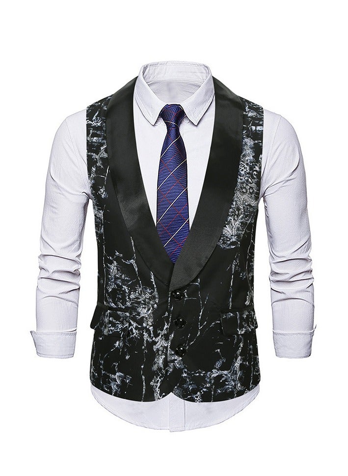 KUYING New Slanted Placket Zipper Suit Vest  - Image 1