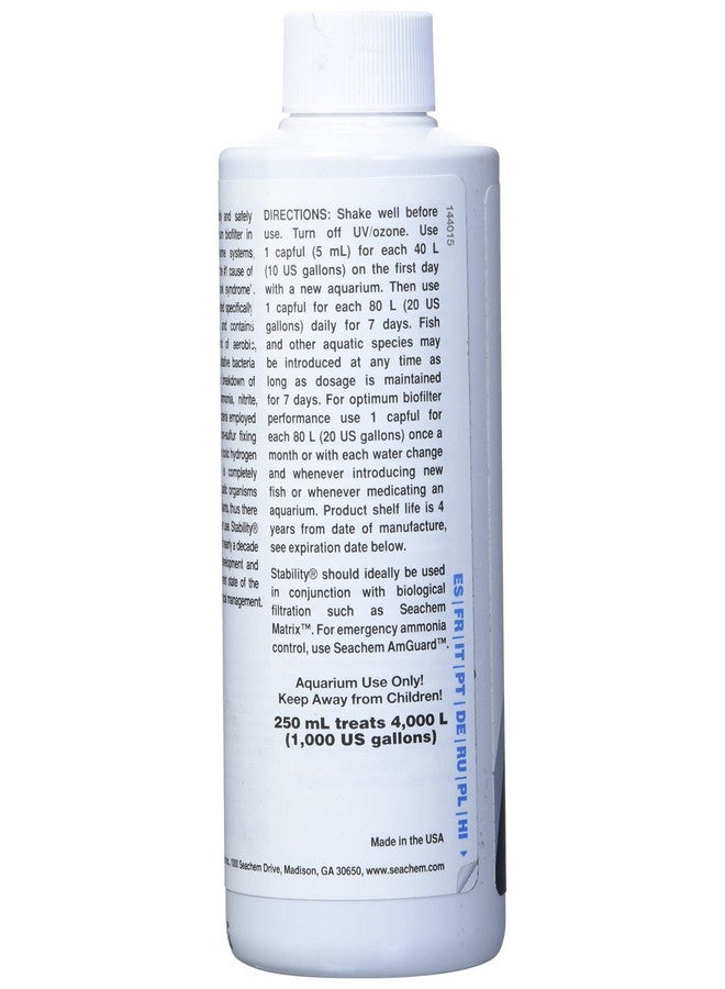 Seachem Stability - For Freshwater and Marine Aquariums 250ml - Image 3
