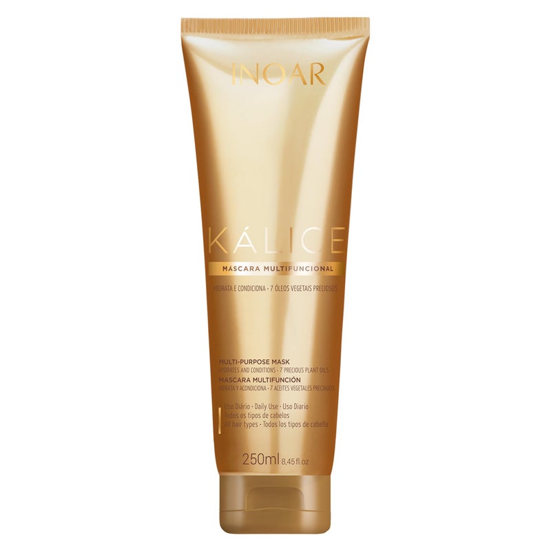 INOAR Kalice Multifunctional Hair Mask with Botanical Oil Blend for Deep Conditioning, 8.45 Fl Oz - Image 1
