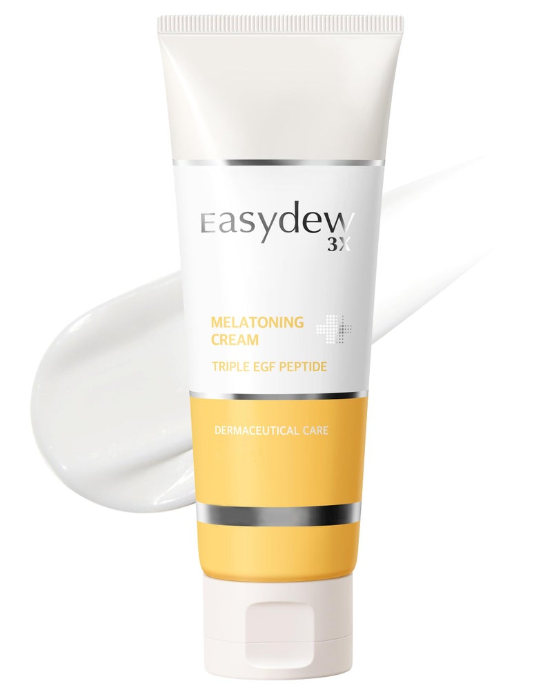 EASYDEW DW-EGF Peptide Melatoning Cream for Radiant Skin and Restores Sun Damaged Skin with Glutathione - Evens Skin Tone, Moisture Glow Skin, 3.6 oz. - Image 1