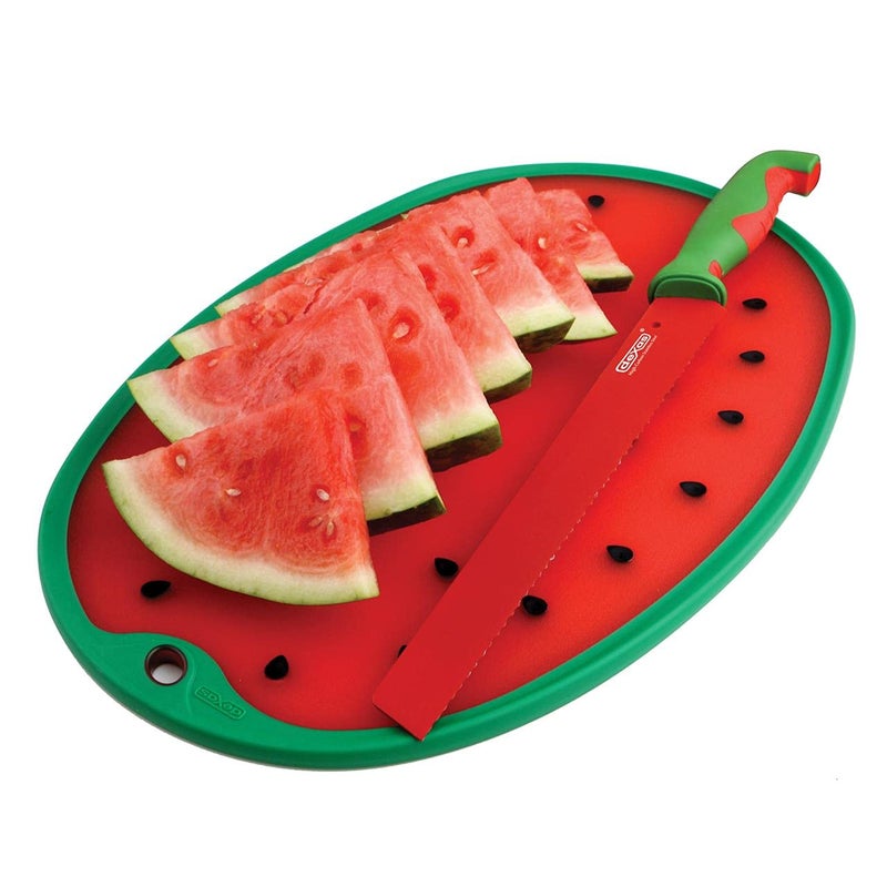Dexas Watermelon Cutting/Serving Board, Watermelon Shape - Image 2