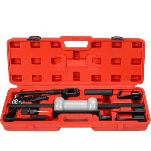 Bicos 13pcs Slide Hammer Dent Puller Set, Automotive Dent Remover with 10lbs Slide Hammer Universal Slide Hammer Auto Body Truck Repair Tool Kit with Carrying Case - Image 1