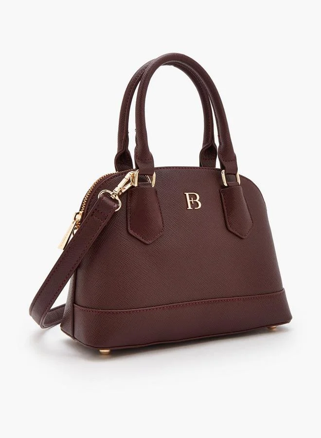 Flora Bella By Shoexpress BURGUNDY Textured Tote Bags With Detachable Strap for Women | Best Price UAE