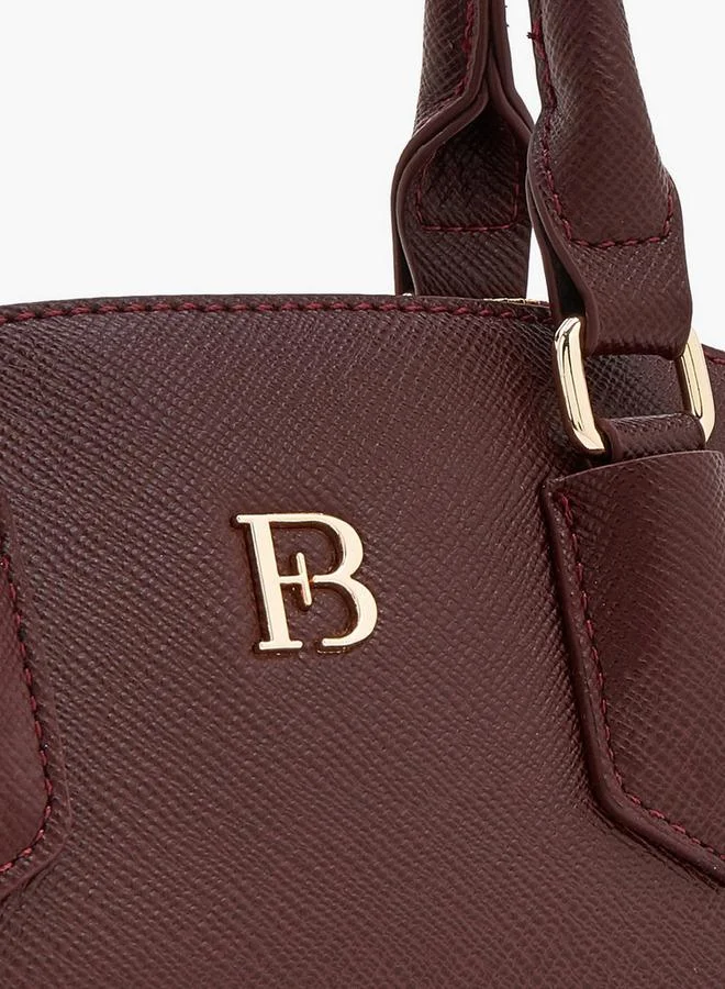 Flora Bella By Shoexpress BURGUNDY Textured Tote Bags With Detachable Strap for Women | Best Price UAE