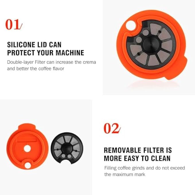 UTIZ Refillable Tassimo Coffee Pods 220Ml Premium Pp Plastic Capsule Coffee Filter Compatible With Bosch Tassimo Machines 220Ml - Image 4