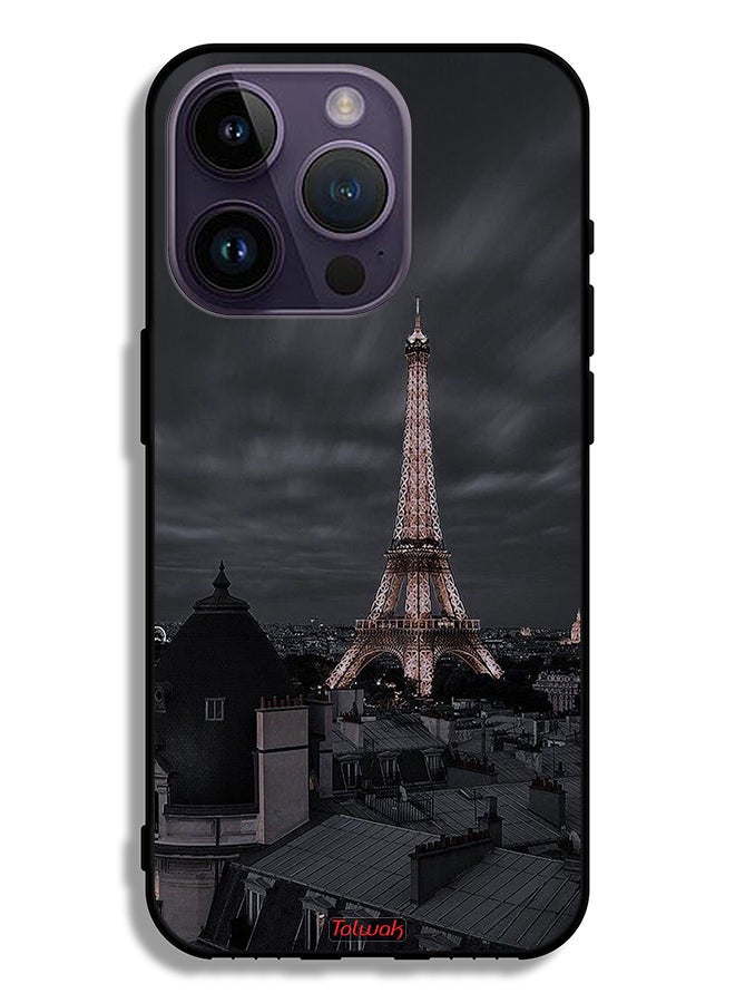 Apple iPhone 14 Pro Protective Case Eiffel Tower In Night