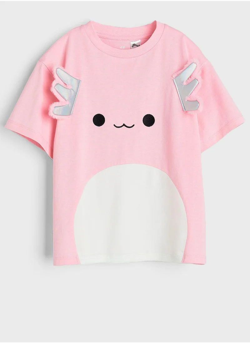 H&M Kids Crew Neck Applique T-Shirt