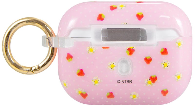 Sonix Case for AirPods Pro 2 & Pro 1 (1st/2nd Gen) - Hard Shell Cover with Keychain, Wireless Charging | Strawberry Shortcake Vintage - Image 2