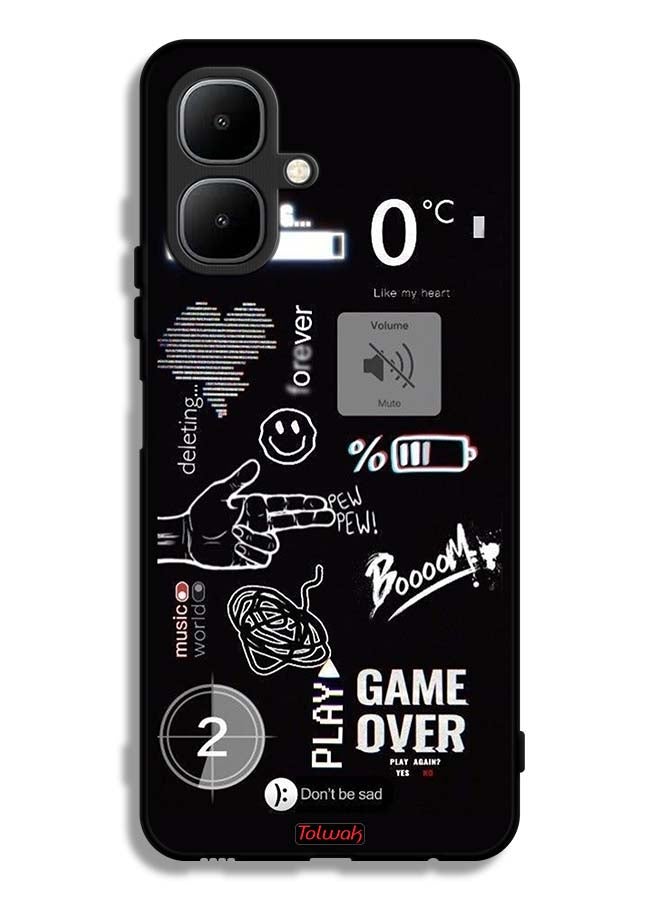 Tolwak Infinix Smart 10 Protective Case Cover Game Over Pew Pew