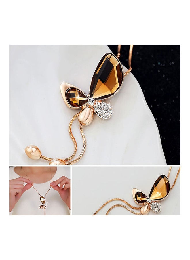 NIBEMINENT - Rhinestone Pendant Necklace - Image 1