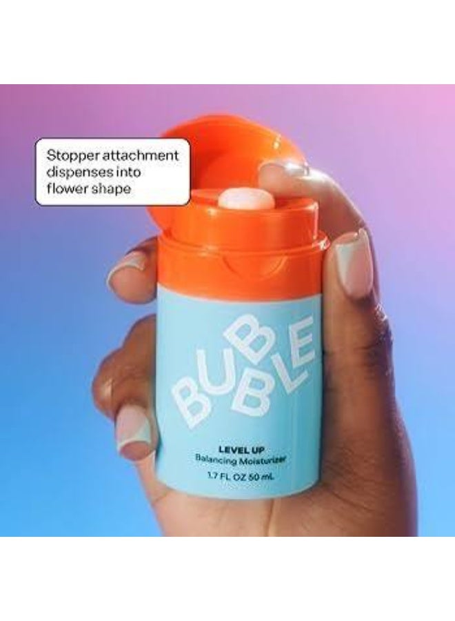 Bubble Skincare Level Up Balancing Moisturizer，Face Hydrating Gel Moisturizer Formulated with Zinc PCA + Niacinamide for Improved Texture & Radiance，Skin Care for Oily or Combination Skin (50ml) - Image 3