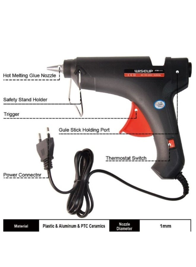Wiseup 100W Glue Gun – Quick Heating & High Efficiency for Craft and Repair Work - Image 1