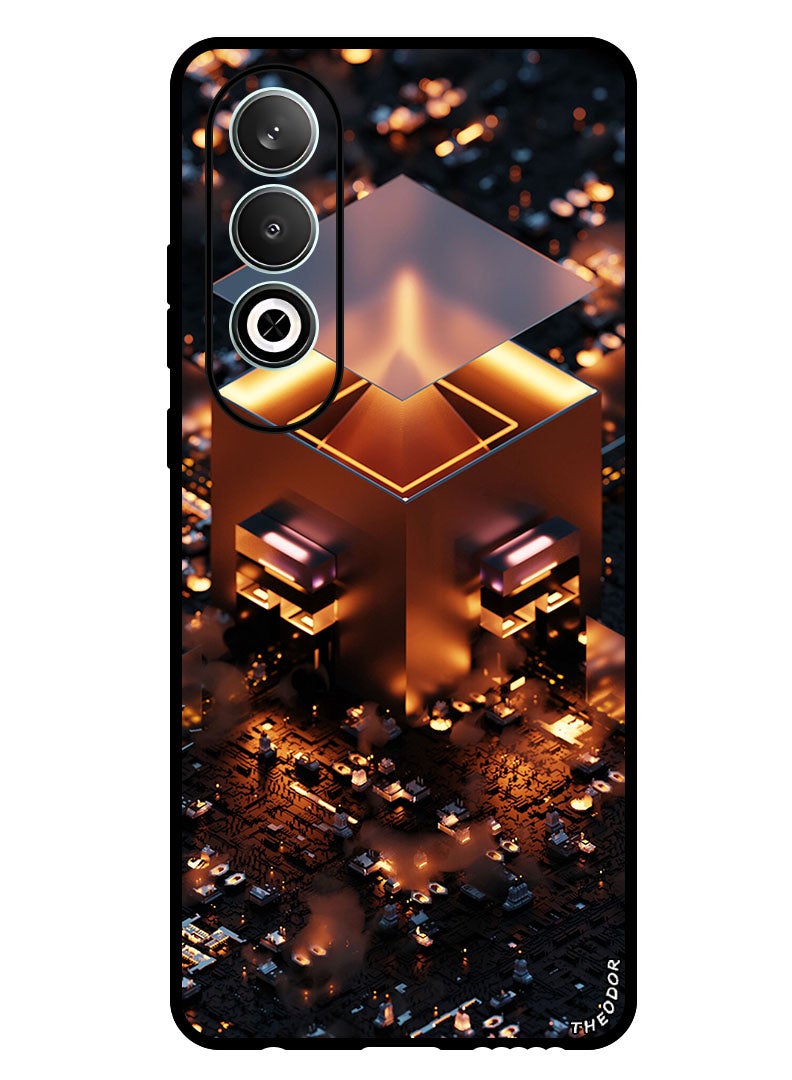 Theodor Protective Case Anti Scratch Shock Proof Bumper Cover For Oppo K12 figure_construction_glow - Image 1