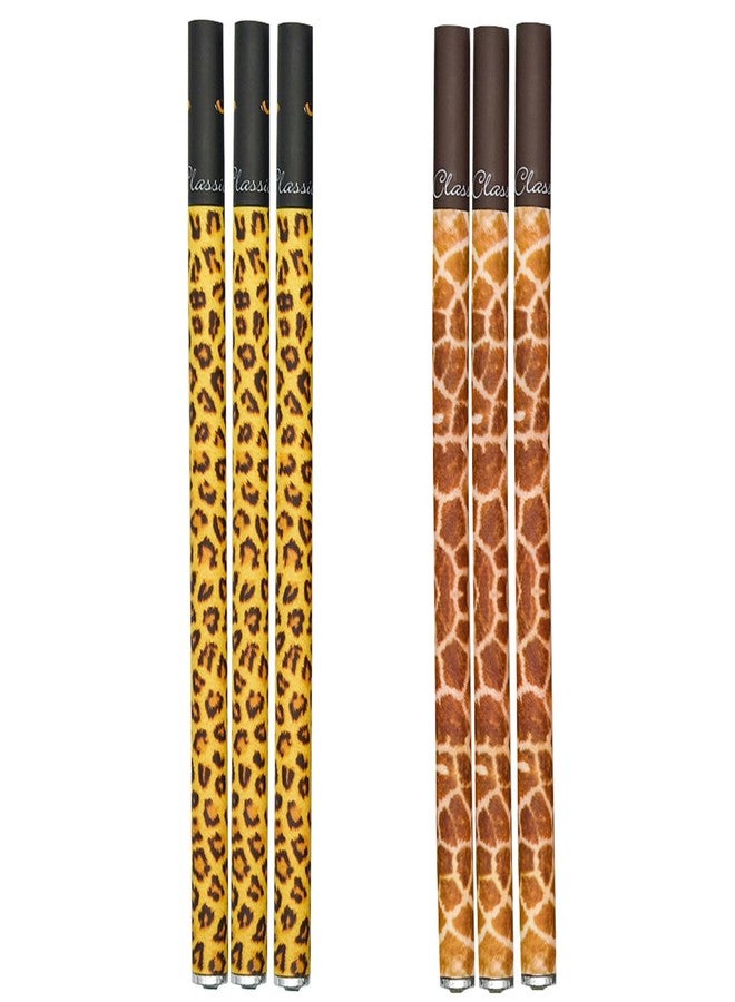 Lopenle 24 PCS Fancy Leopard Pens Cheetah Pens Diamond Gel Pen Animal Print Pen Black Ink Fine Pretty For Women Girls School Party Office Birthday - Image 4