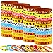 Youdaju 50Pcs Western Party Bracelets Cowboy Cowgirl Silicone Bracelets Western Themed Stretch Wristbands for Western Party Birthday Party Supplies Decorations10 Different Patterns - Image 2