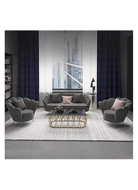 Flower Sofa Set(3+2+1).Eligent Style Sofa,Velvet Fabric