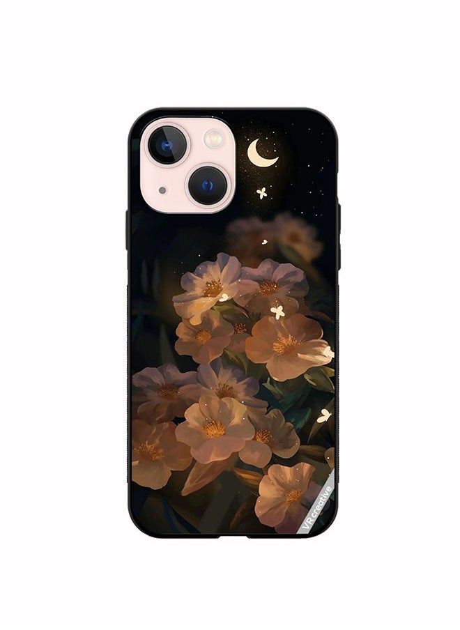 VR CREATIVE - Protective Case Cover For Apple iPhone 14 Flower With Butterfly Design Multicolour - Image 1