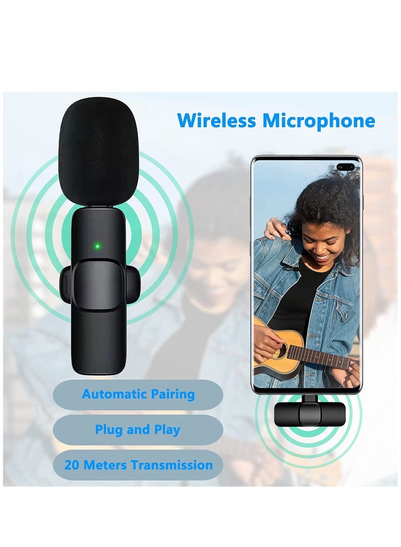 2.4GHz Clip-on Lavalier Wireless Microphone Black - Image 5