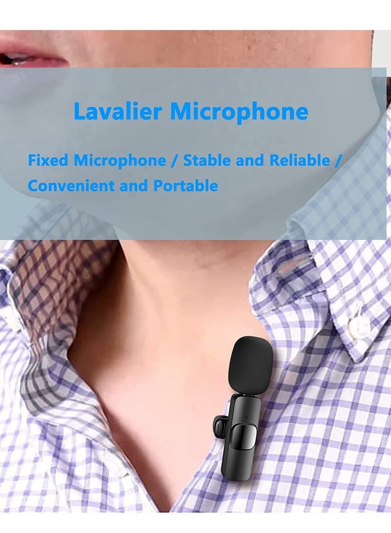 2.4GHz Clip-on Lavalier Wireless Microphone Black - Image 3