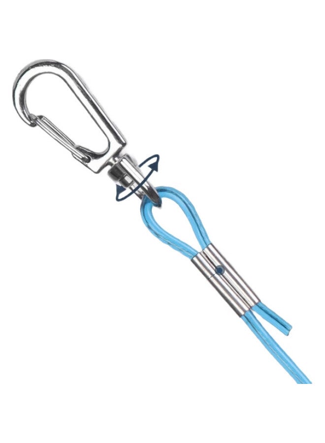 Bear fire Xionghuodiaoyu Fishing Lanyard, 5M With Steel Wire, Automatic Retractable Fishing Rod Strap, Thickened Buckle, Large Item Hook, Anti-Slip Rope - Image 3