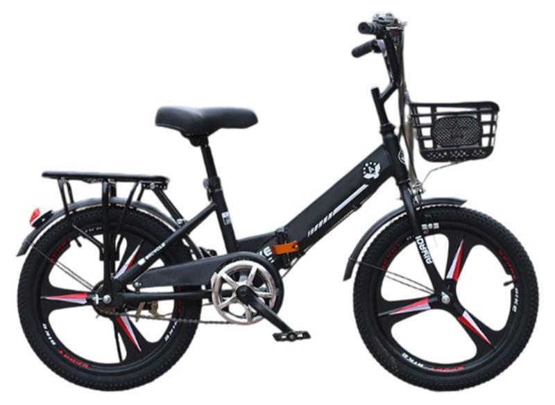 شاربدو دراجة جبلية قابلة للطي بإطار من الفولاذ عالي الكربون مقاس 20 بوصة ممتصة للصدمات، دراجة محمولة خفيفة الوزن للنساء والرجال، دراجة المدينة للعمل والمدرسة - Image 1