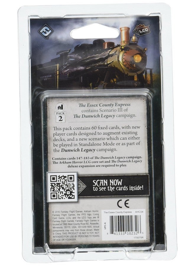 Fantasy Flight Games Arkham Horror The Card Game The Essex County Express MYTHOS PACK| Horror Game| Mystery Game| Cooperative Card Game| Ages 14+ | 1-2 Players| Avg. Playtime 1-2 Hours| Made by Fantasy Flight Games,Green - Image 2