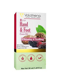 VOLAMENA WITH DEVICE 4 Step Hand And Foot Care Kit Whitening And Soothing With Shea Butter Mulberry And Peppermint Oil (50 Ml)  - Image 2