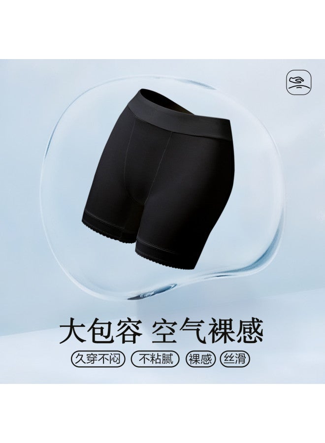 Red Bean Lace-Trimmed Women'S Boy Shorts, Summer Thin Seamless Underwear, Anti-Peep Safety Shorts - Image 4