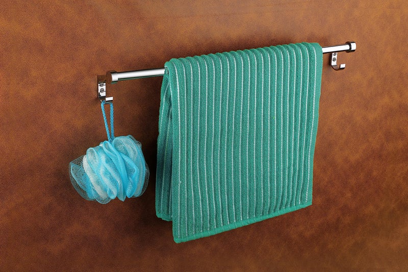 iSTAR Stainless Steel Towel Rod/Towel Rack for Bathroom/Towel Bar/Hanger/Stand/Bathroom Accessories Stand (24 Inch - Chrome Finish) - Pack of 1 - Image 2