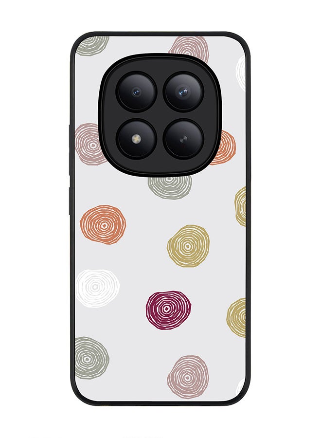 For Xiaomi Redmi Note 15 Pro+ / Poco M8 Pro Case,Slim fit Camera Protection, Shockproof Thin Phone cover  - Circular Scribbles