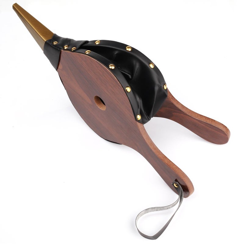 Fubeasi ZCOLOR 1PCS Brown Wood Fireplace Bellows 15 x 65 Outdoor Cooking Fan Air Blower