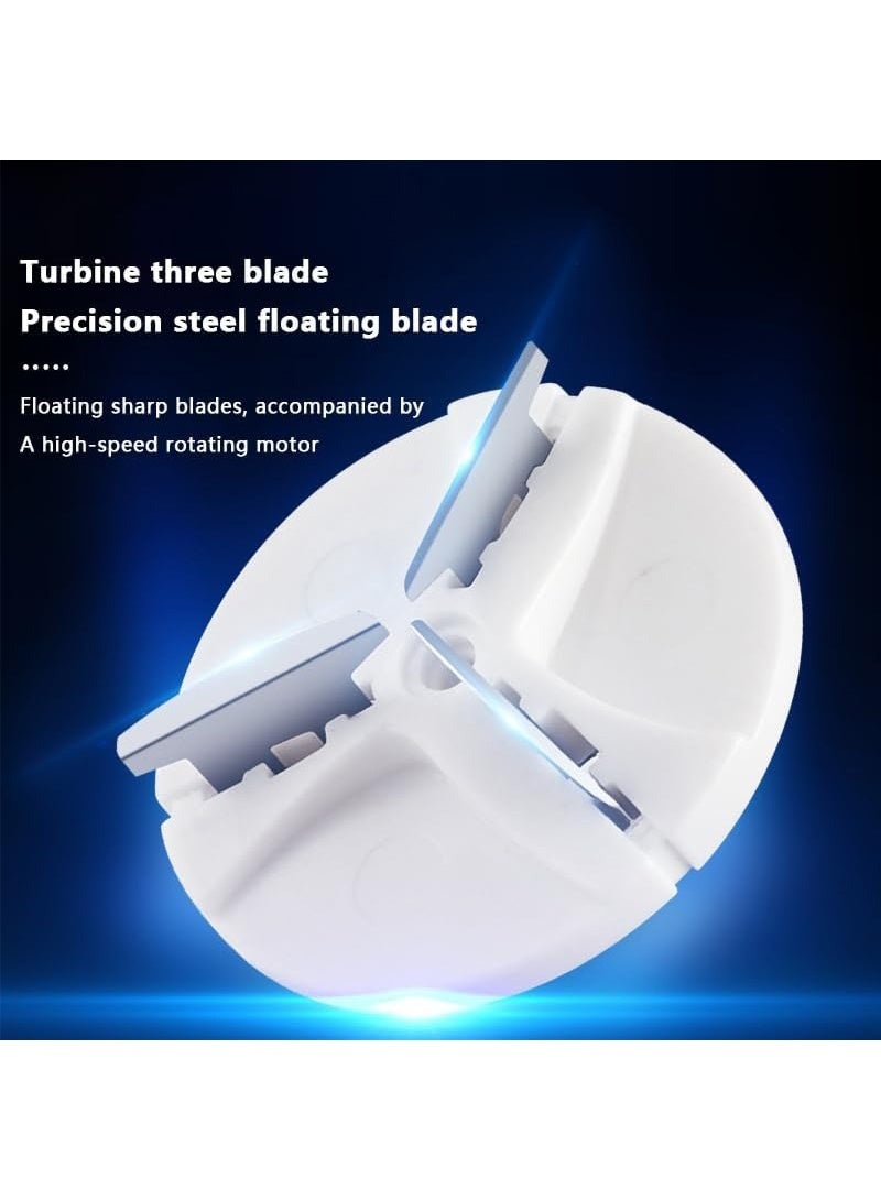 إيه جي دي ماكينة حلاقة كهربائية صغيرة محمولة دوارة، سهلة الاستخدام، وقابلة لإعادة الشحن موديل (SQ-210) أزرق - Image 2