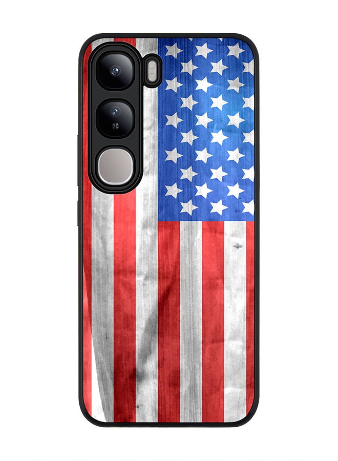 Stylizedd For vivo V40 Lite Case,Slim fit Camera Protection, Shockproof Thin Phone cover - USA Grunge Flag - Image 1