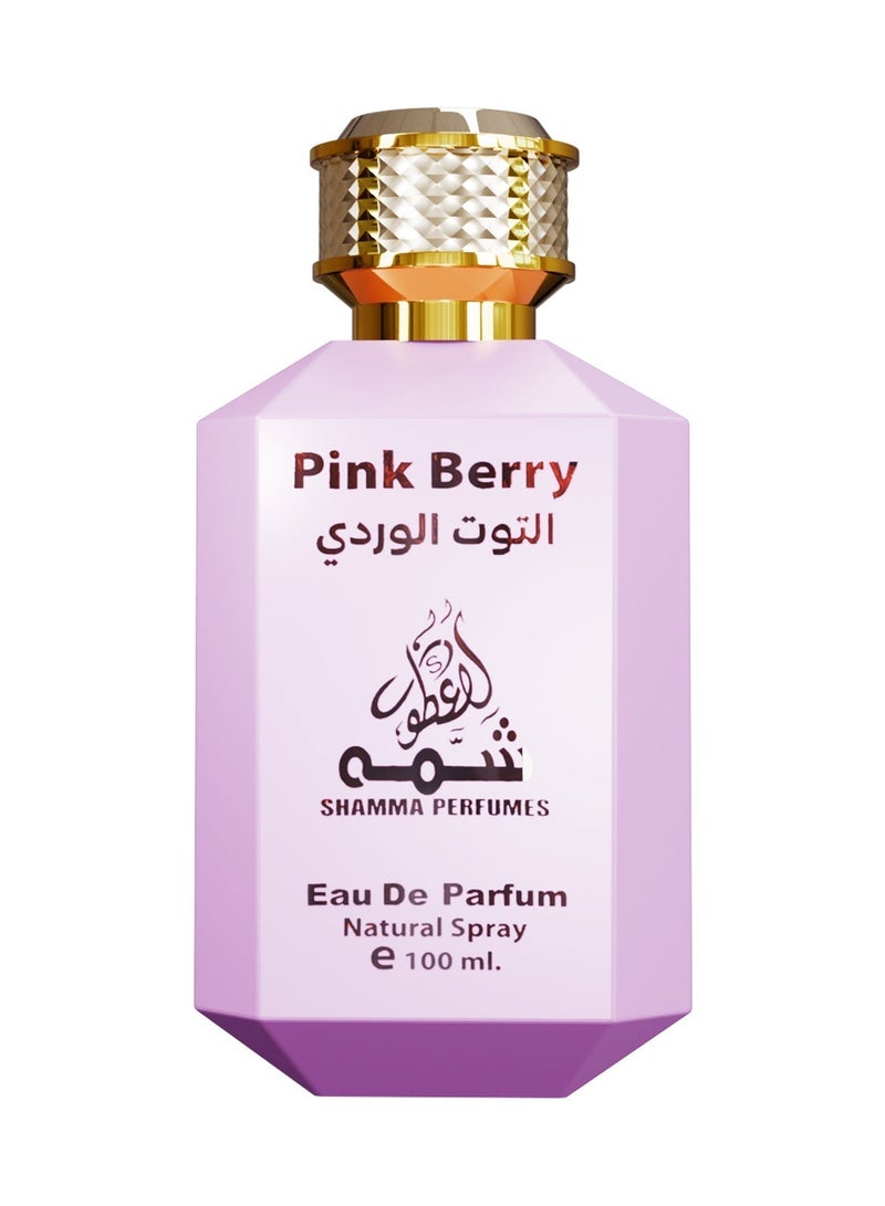 Shamma Perfumes Pink Berry 100ml Long Lasting Floral Milky Vanilla Perfume for Women Sweet Caramel Peach Fragrance Moderate to Strong Projection Luxury Perfume Daily and Night Wear Romantic Feminine Scent Best Perfume for Women - Image 1