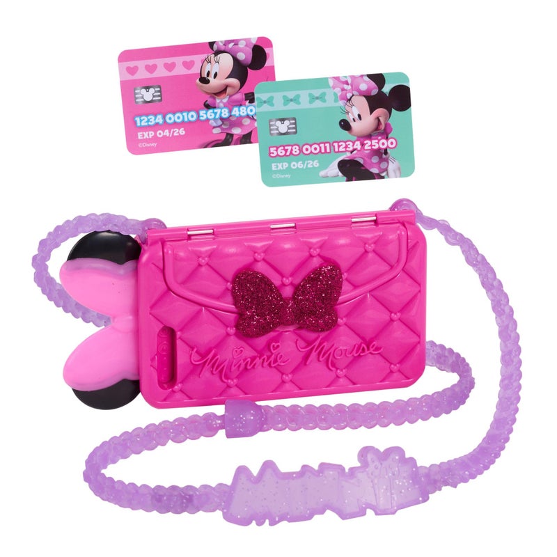 Minnie Disney Junior Minnie Mouse Chat with Me Pretend Play Cell Phone Set, Lights and Sounds, Kids Toys for Ages 3 Up by Just Play - Image 4