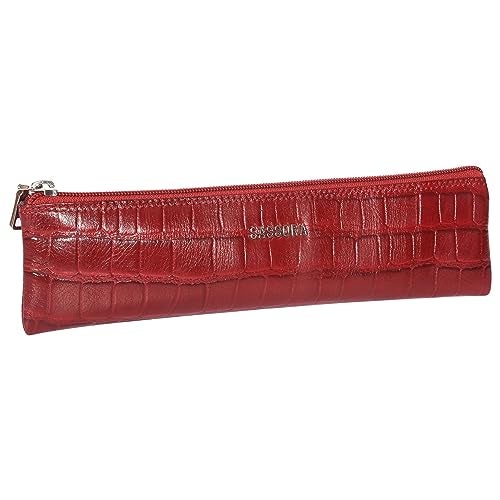 Sassora Genuine Leather Pen, Pencil and Stationery Case - Image 1